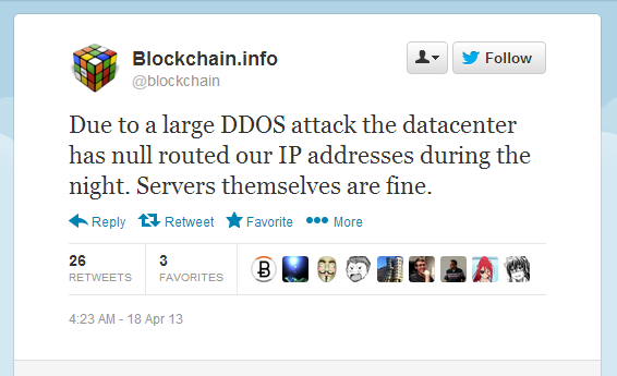 Blockchain tweet